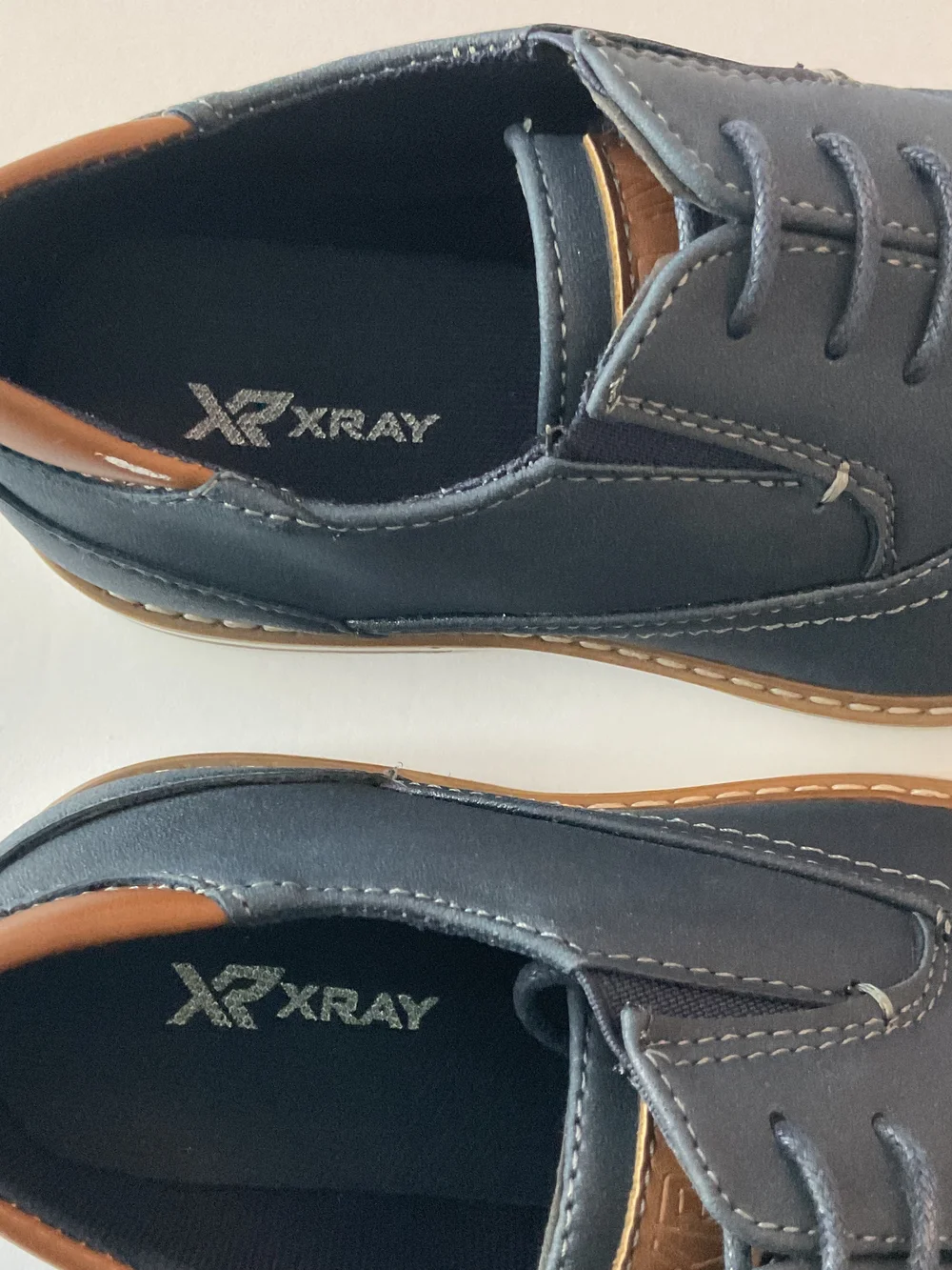 Boys Navy Casual Dress Shoes - Classic Lace-Up